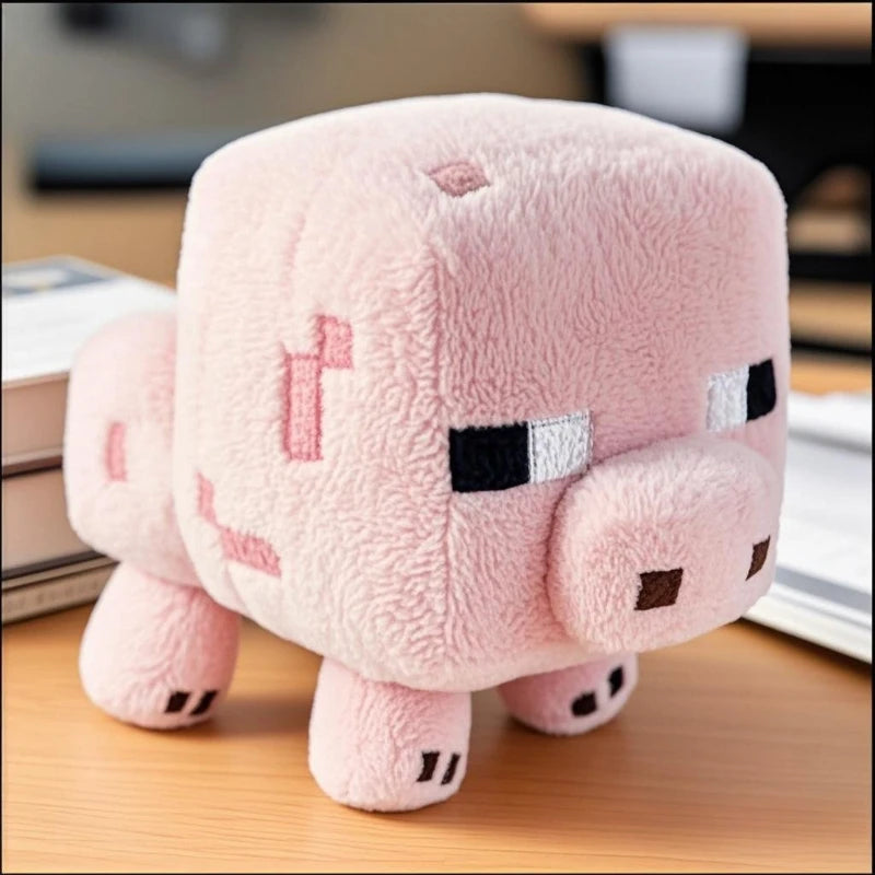Gray Spider Plush Stuffed Toys Game MC Spider Enderman Wolf Baby Pig Ocelo Figure Plush Soft Animals Doll Birthday Gift Toy