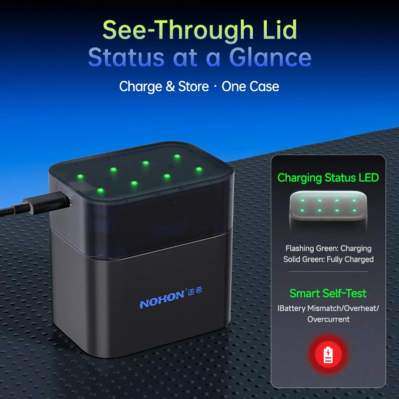 NOHON 1.5V Li-Ion Rechargeable AA Lithium-Ion Batteries 3600Mwh High Capacity AAA Battery for Remote Control Electric Toys Mouse