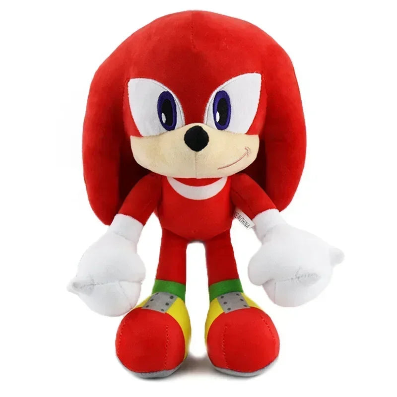 30CM !! High Quality Sonic Plush Toy Sonic Knuckles Tails Cute Cartoon Soft Stuffed Doll Birthday Gift for Children