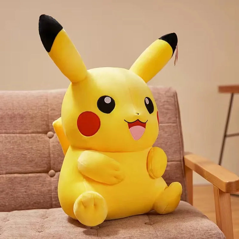 25Cm Pokemon Pikachu Plush Toys Kawaii Japan Anime Elf Plush Doll Soft Stuffed Cartoon Pikachu Doll Birthday Gift for Kids Girls
