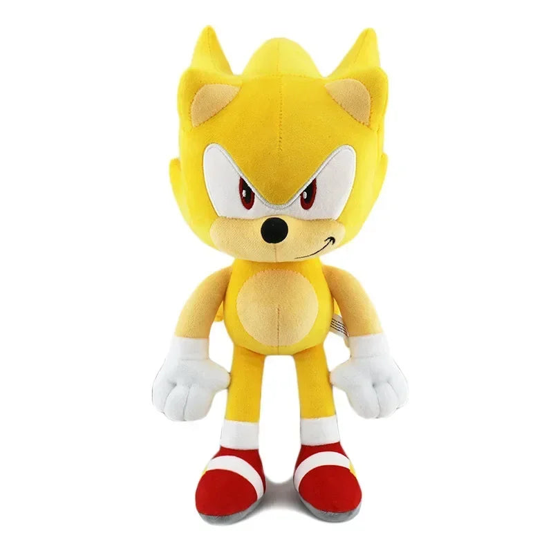 30CM !! High Quality Sonic Plush Toy Sonic Knuckles Tails Cute Cartoon Soft Stuffed Doll Birthday Gift for Children
