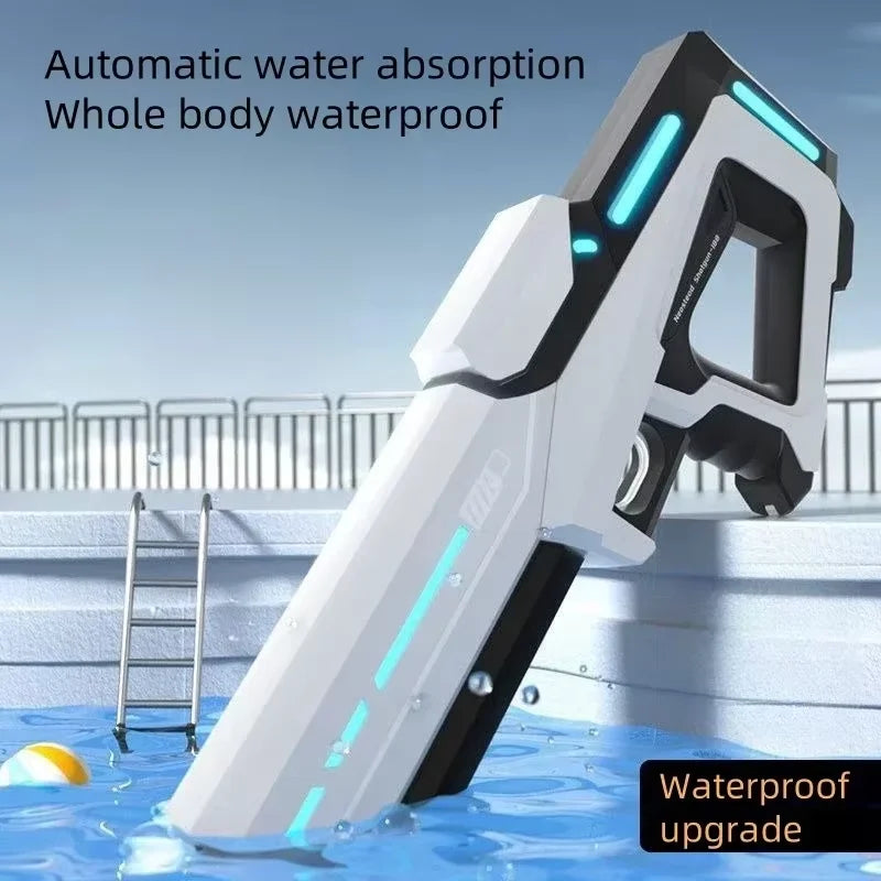 2025 New Automatic Water Absorbing Electric Water Gun Outdoor Beach Swimming Pool Entertainment Adults and Boy Kid Water Gun Toy