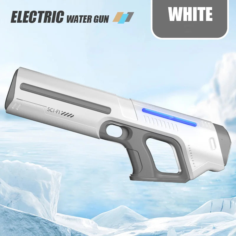 2025 New Automatic Water Absorbing Electric Water Gun Outdoor Beach Swimming Pool Entertainment Adults and Boy Kid Water Gun Toy