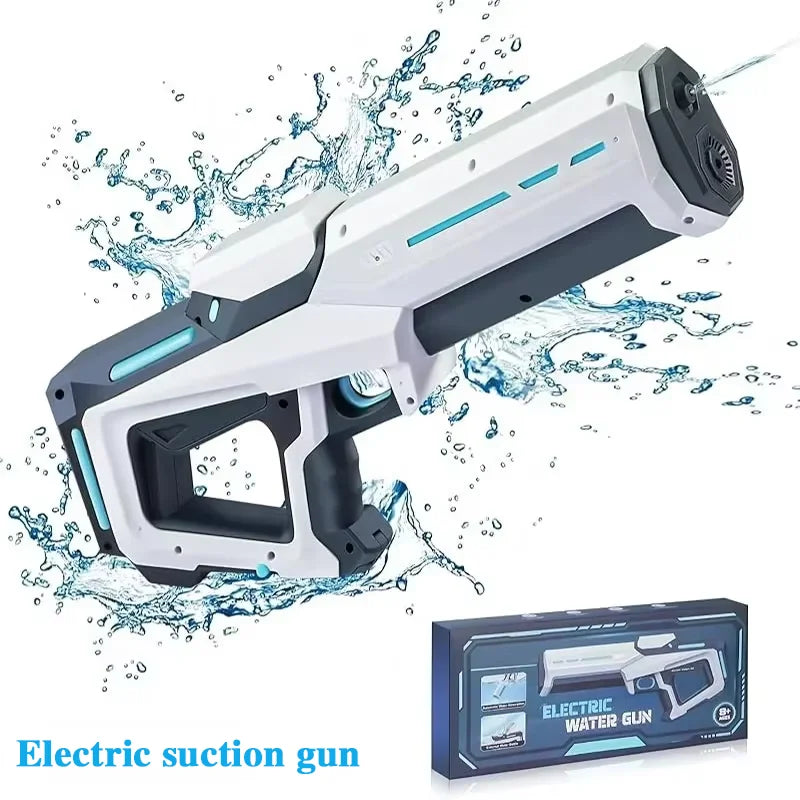 2025 New Automatic Water Absorbing Electric Water Gun Outdoor Beach Swimming Pool Entertainment Adults and Boy Kid Water Gun Toy