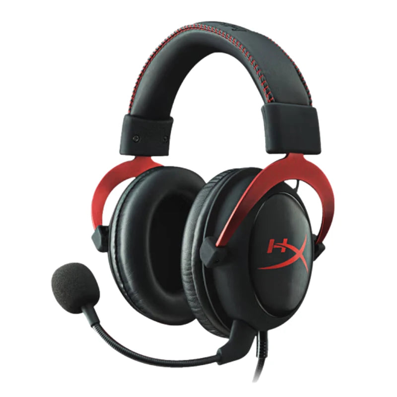 Hyperx cloud ii fone de ouvido para jogos hi-fi 7.1 som surround/microfone destacável/placa de som usb para pc ps cloud 2 fone de ouvido para jogos com fio