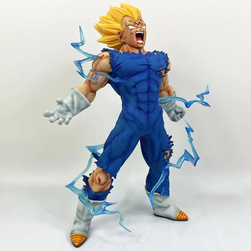 Hot 27Cm Dragon Ball Z Majin Vegeta Anime Figure Self-Destruct Super Saiyan Action Figures Pvc Statue Figurine Model Toys Gift