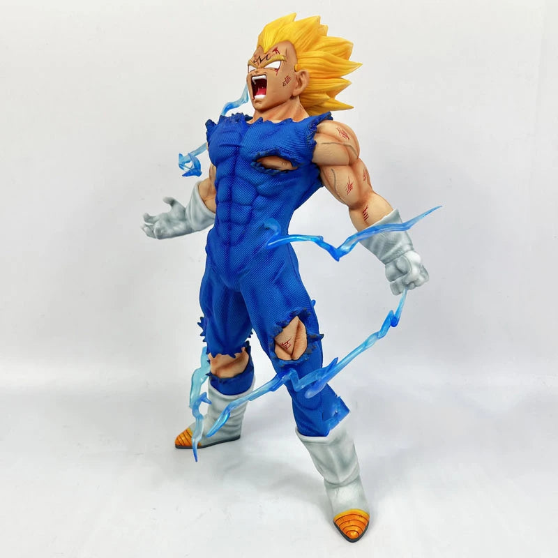 Hot 27Cm Dragon Ball Z Majin Vegeta Anime Figure Self-Destruct Super Saiyan Action Figures Pvc Statue Figurine Model Toys Gift