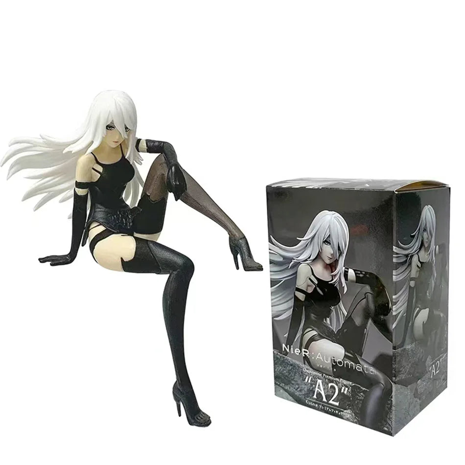15Cm Anime Original SEGA Nier:Automata Ver1.1A 2B Yorha No. 2 Type B Premium Chokonose Figure PVC Model Collectible Toys