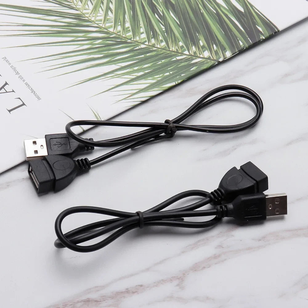 USB 2.0 A Male to A Female Data Sync Black Charger Extension Cable Cord USB Cable for PC Laptop Keyboard