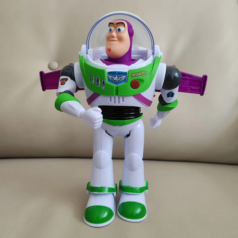 Disney Toy Story Buzz Lightyear Model Toys Pixar Electric Walking Robot Doll Action Figure Toy Birthday Gift Toys Model For Kids