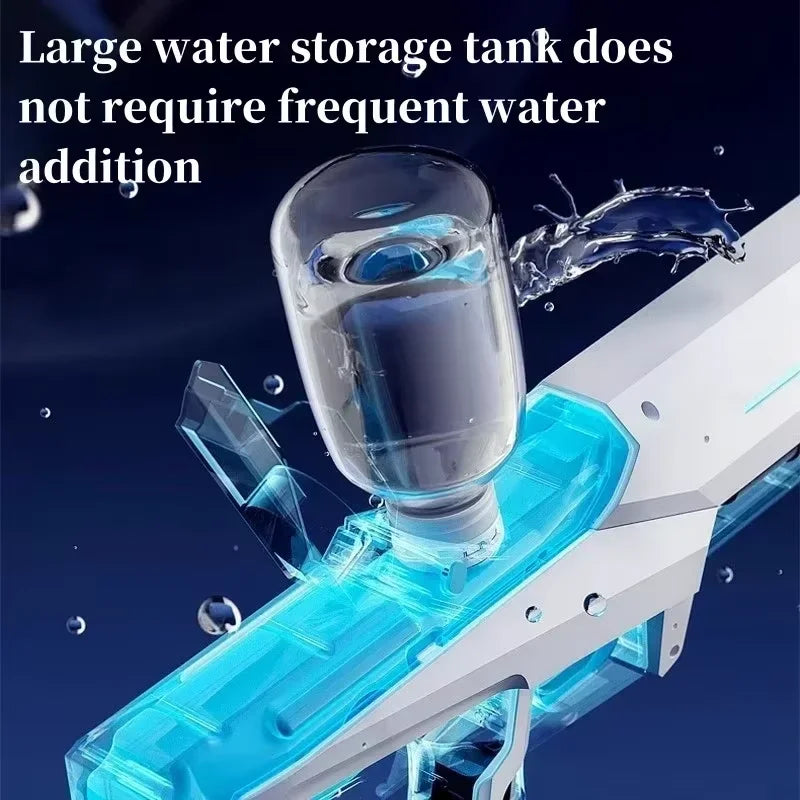 2025 New Automatic Water Absorbing Electric Water Gun Outdoor Beach Swimming Pool Entertainment Adults and Boy Kid Water Gun Toy