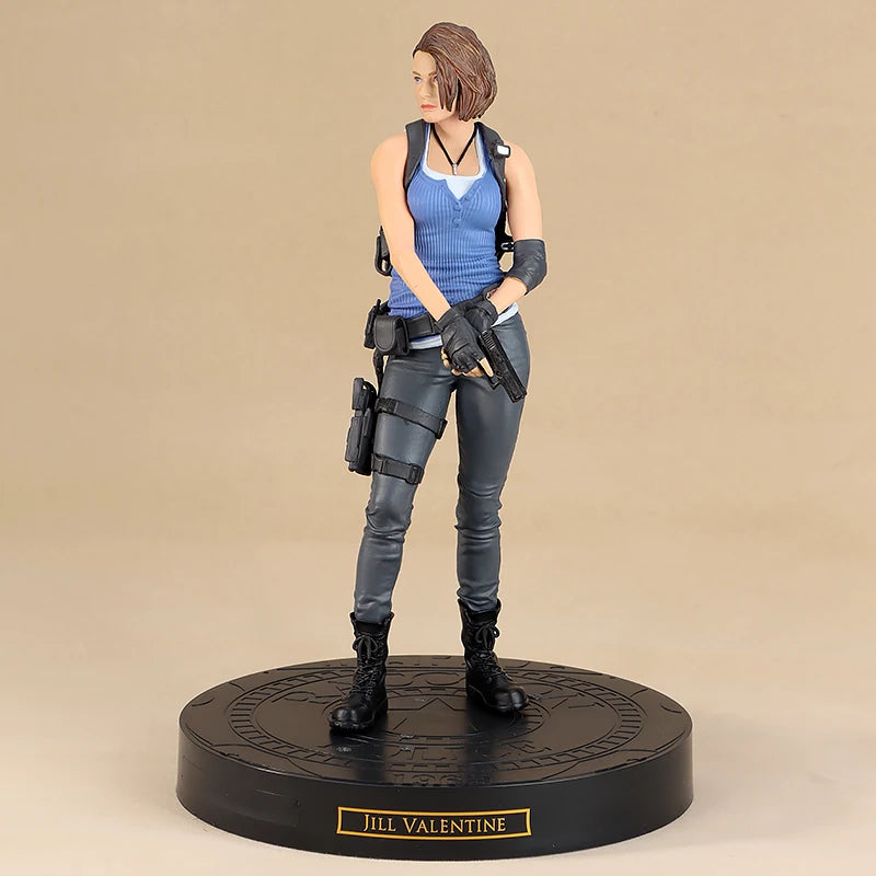 32cm risco biológico re jill valentine pvc figura de ação jogo mal ada wong anime figura modelo brinquedos decoração boneca presentes aniversário