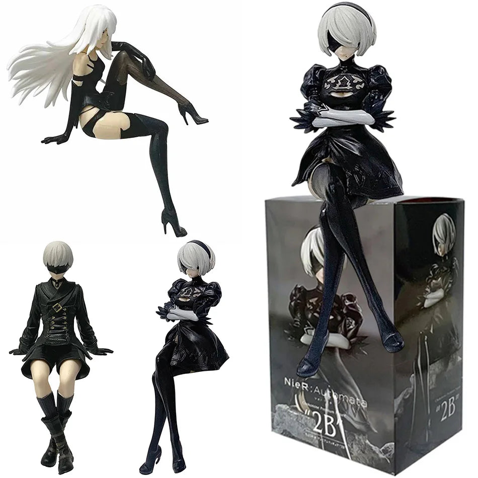 15Cm Anime Original SEGA Nier:Automata Ver1.1A 2B Yorha No. 2 Type B Premium Chokonose Figure PVC Model Collectible Toys