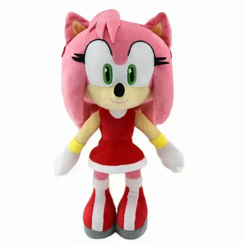 30CM !! High Quality Sonic Plush Toy Sonic Knuckles Tails Cute Cartoon Soft Stuffed Doll Birthday Gift for Children