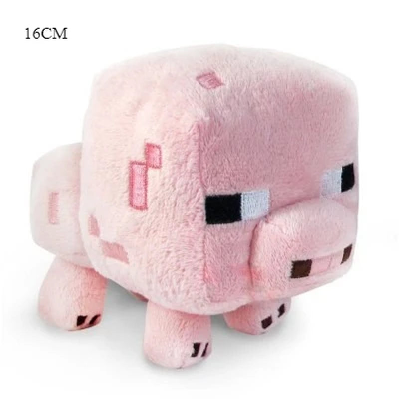 Gray Spider Plush Stuffed Toys Game MC Spider Enderman Wolf Baby Pig Ocelo Figure Plush Soft Animals Doll Birthday Gift Toy