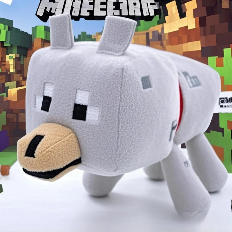 Gray Spider Plush Stuffed Toys Game MC Spider Enderman Wolf Baby Pig Ocelo Figure Plush Soft Animals Doll Birthday Gift Toy