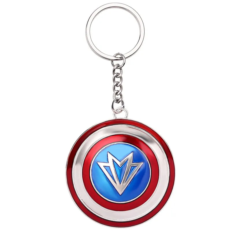 Cool Marvel the Avengers Key Rins Anime Captain America Keychain Pendant Children'S Toy Men Birthday Gifts