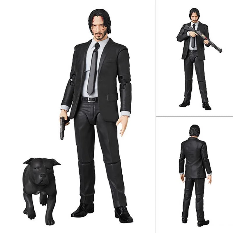 Mafex 085 JOHN WICK Action Figure Collectible Model Articulation Can Be Moved Home Decoration Children'S Birthday Present Toys