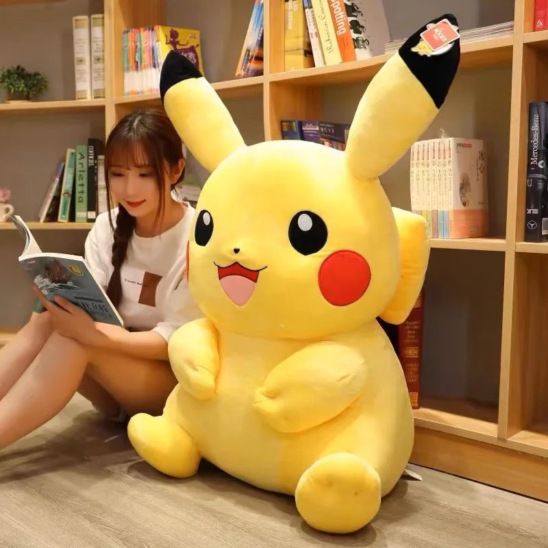 25Cm Pokemon Pikachu Plush Toys Kawaii Japan Anime Elf Plush Doll Soft Stuffed Cartoon Pikachu Doll Birthday Gift for Kids Girls