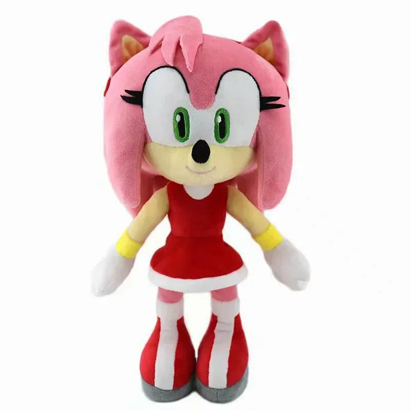 30CM !! High Quality Sonic Plush Toy Sonic Knuckles Tails Cute Cartoon Soft Stuffed Doll Birthday Gift for Children