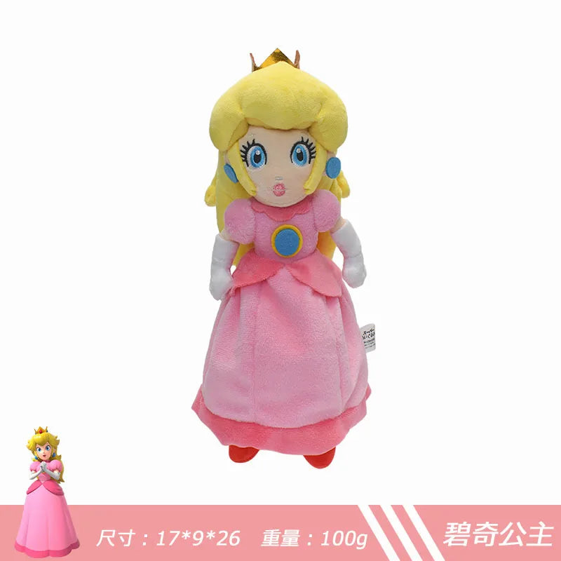 Super Mario Bros Plush Doll Mario Luigi Yoshi Peach Bowser JR Mushroom Peluche Dolls Koopa Troopa Backpack Anime Cartoon Plushie