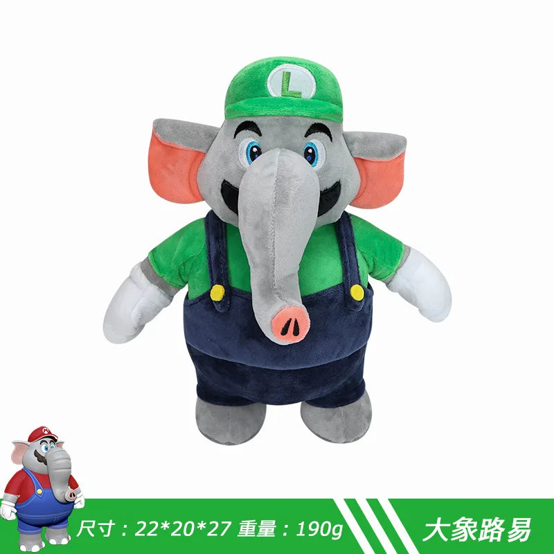 Super Mario Bros Plush Doll Mario Luigi Yoshi Peach Bowser JR Mushroom Peluche Dolls Koopa Troopa Backpack Anime Cartoon Plushie