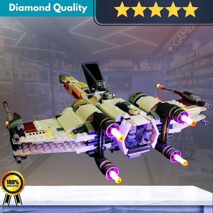 Captivating X-Wing Model Display Blocks for Kids