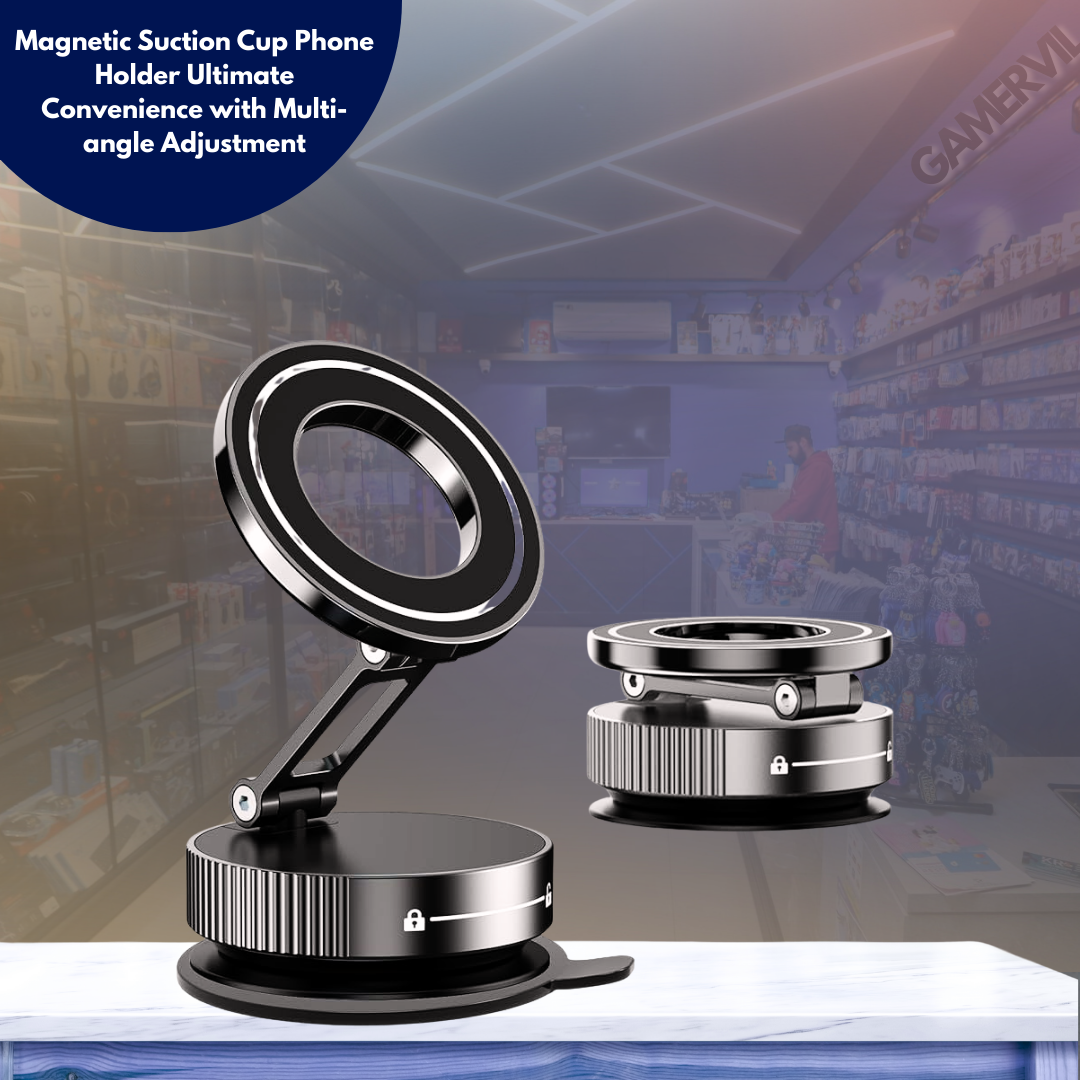 Magnetic Suction Cup Phone Holder - Multi-functional & Foldable