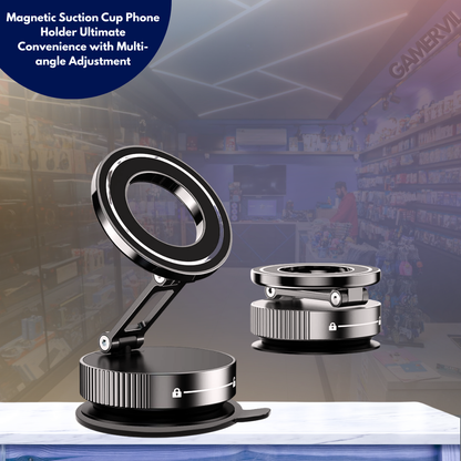 Magnetic Suction Cup Phone Holder - Multi-functional & Foldable