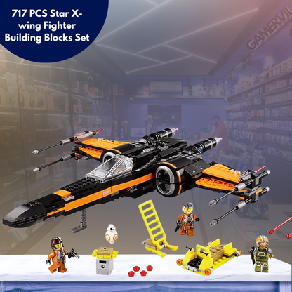 717PCS Star X-wing Fighter Building Blocks for Kids