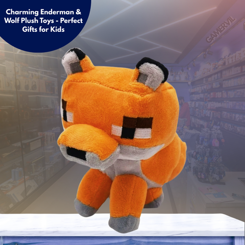 Charming Enderman & Wolf Plush Toys - Perfect Gifts for Kids