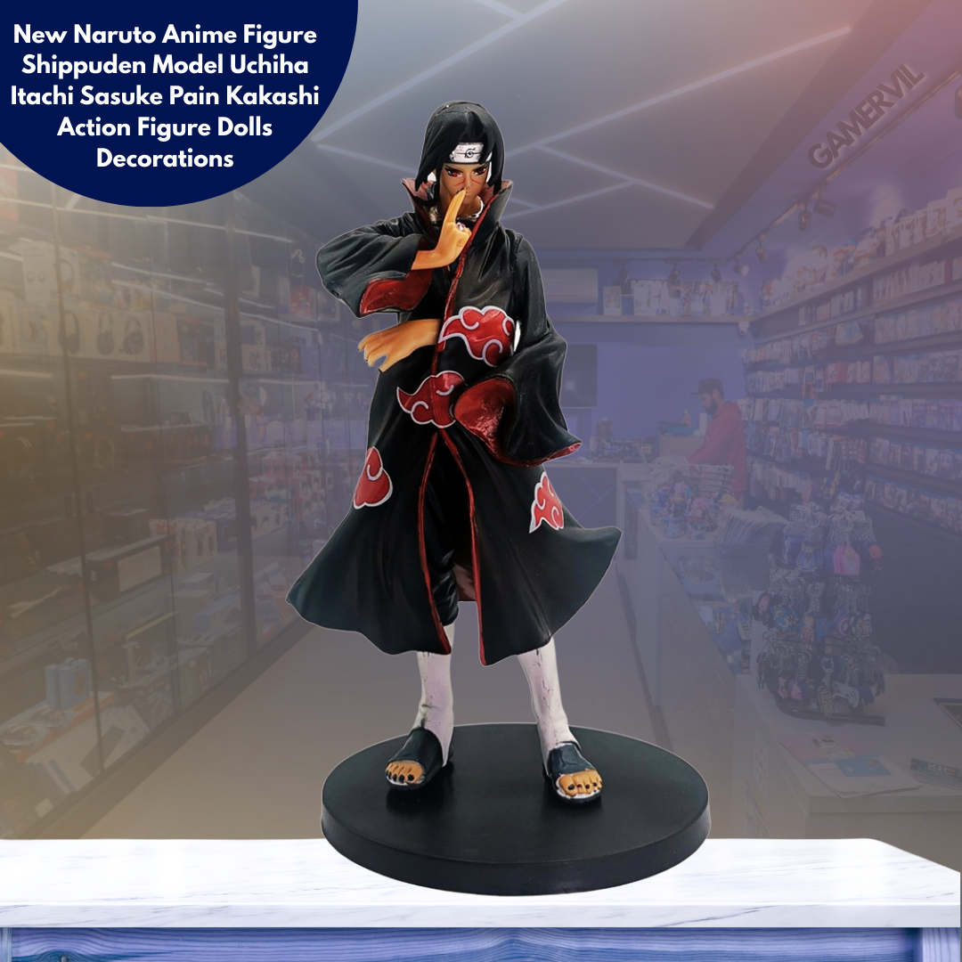 New Naruto Anime Figure Shippuden Model Uchiha Itachi Sasuke Pain Kakashi Action Figure Dolls Decorations PVC Toy Gift