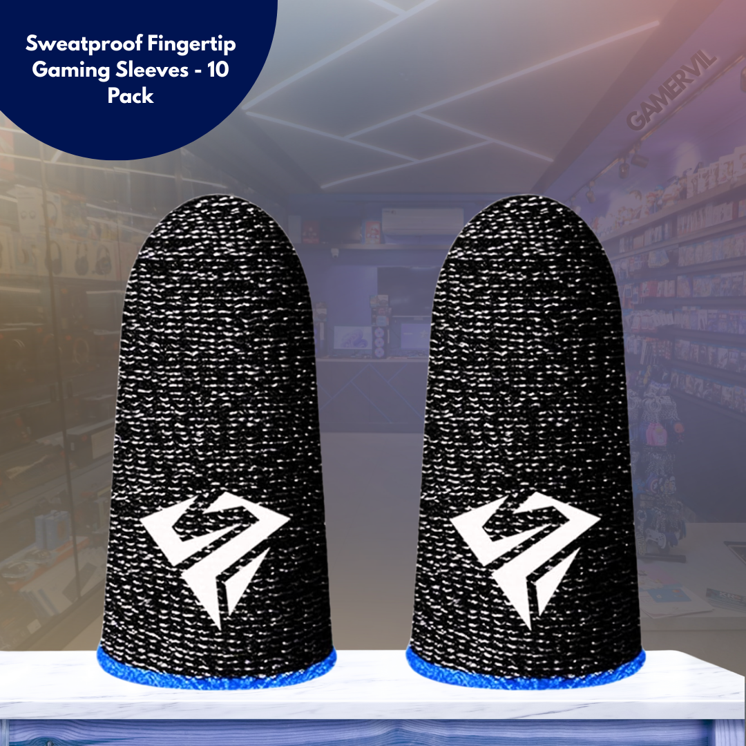 Sweatproof Fingertip Gaming Sleeves - 10 Pack