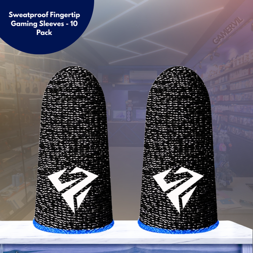 Sweatproof Fingertip Gaming Sleeves - 10 Pack