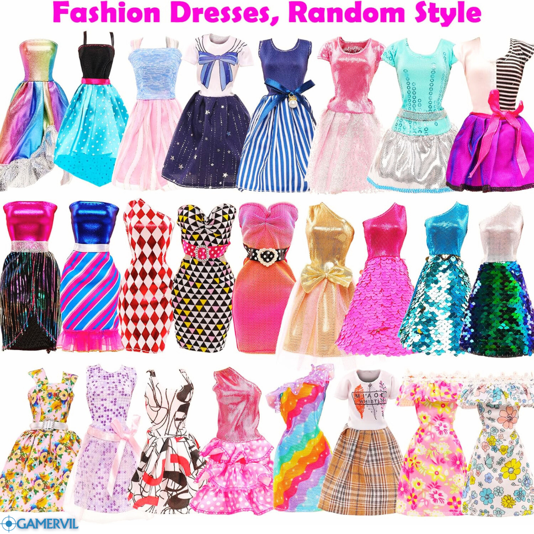 Enchanting 46PCS Doll Clothes Set for 11.5'' Dolls