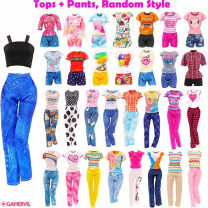 Enchanting 46PCS Doll Clothes Set for 11.5'' Dolls