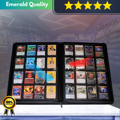 Premium Magic Trading Card Binder - 3 Ring Zip Album