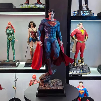 Super High Quality Dc Series Justice League Steel Man Superman Gk Statue Handmade Fashionable Model Ornament Birthday Gift Gift