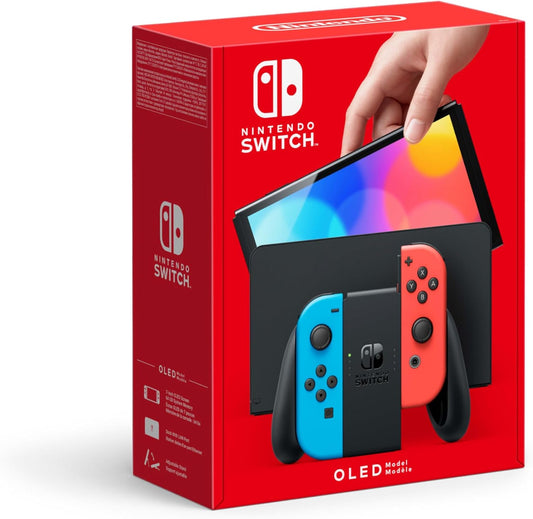 Switch (OLED Model) - Neon Blue/Neon Red