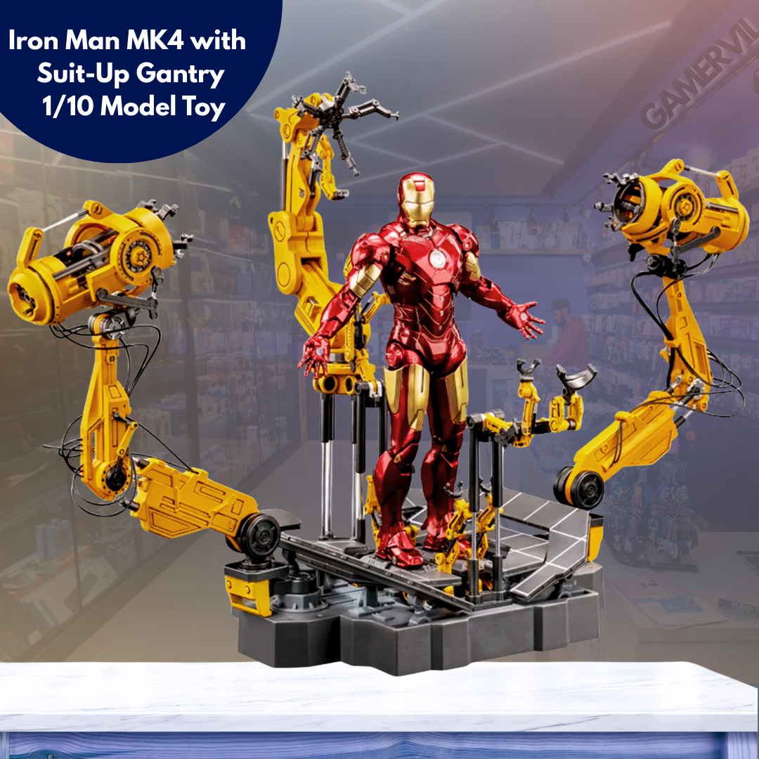 Iron Man MK4 with Suit-Up Gantry 1/10 Model Toy