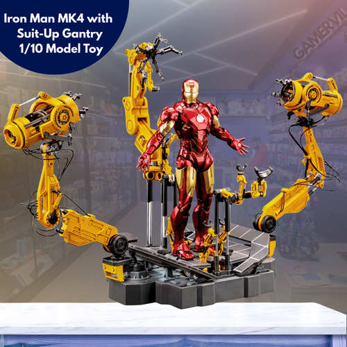 Iron Man MK4 with Suit-Up Gantry 1/10 Model Toy