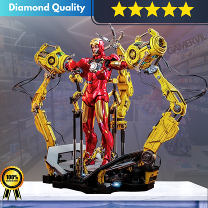 Iron Man MK4 with Suit-Up Gantry 1/10 Model Toy