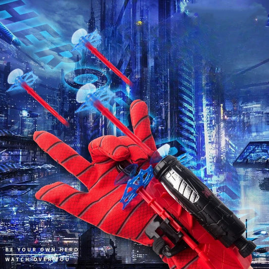 Disney Spiderman Hero Launcher Rotating Spider-Man Launcher Soft Bullet Gun Suction Cup Ejection Toy Children'S Birthday Gift