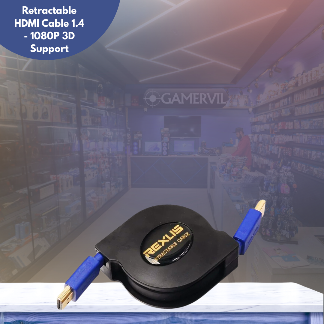 Retractable HDMI Cable 1.4 - 1080P 3D Support