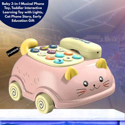 3-in-1 Musical Baby Learning Toy with Lights & Sounds