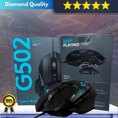 Logitech G502 HERO Lightspeed Gaming Mouse - Wired/Wireless