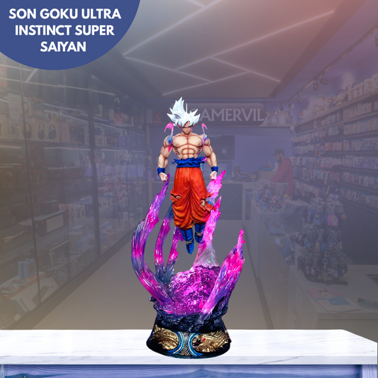 Dragon Ball Anime Figure 25Cm Son Goku Ultra Instinct Super Saiyan Figurine Statue Pvc Statue Model Ornament Collection Gift Toy