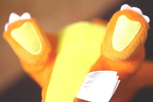 TAKARA TOMY Pokemon Charmander Plush Soft Stuffed Toy Japan Anime Dragon Doll Gift For Kids Children