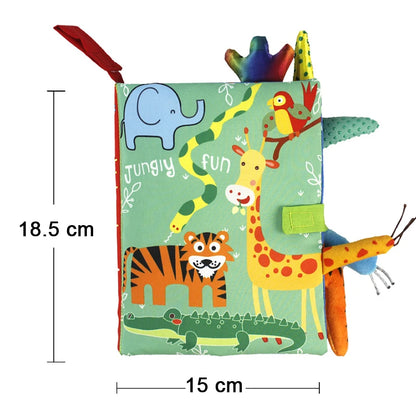 Baby Soft Cloth Books with Animal Tails