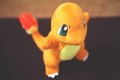 TAKARA TOMY Pokemon Charmander Plush Soft Stuffed Toy Japan Anime Dragon Doll Gift For Kids Children